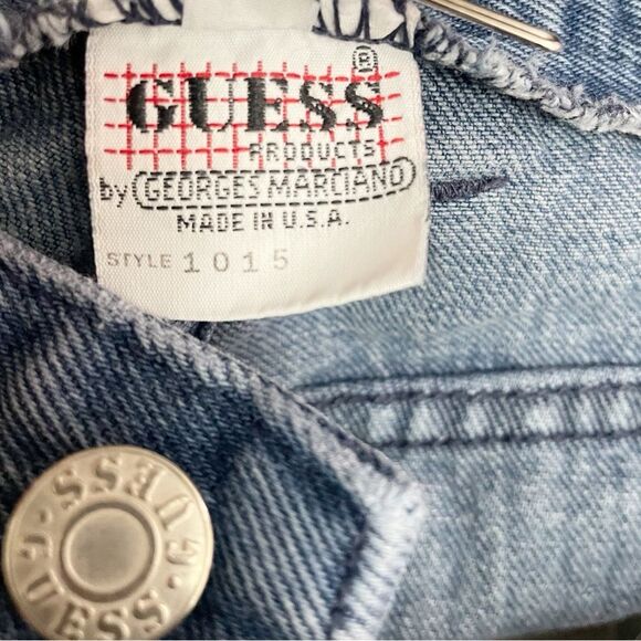 Vintage Guess Jeans High Waist Tapered Ankle Zip Mom Denim USA Made Size 30 | 10 - Picture 12 of 14
